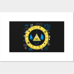 Gravity Falls - Bill Cipher Zodiac Posters and Art